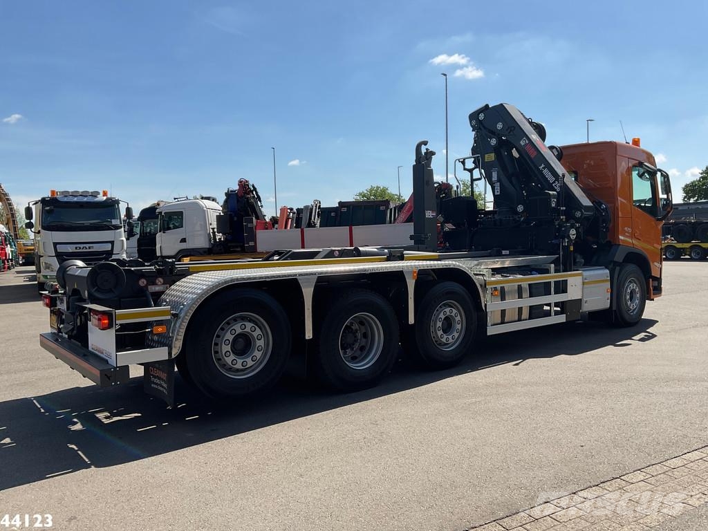 Volvo FM 420 8x2 Hiab 25 Tonmeter laadkraan Welvaarts la 吊鉤式起重車