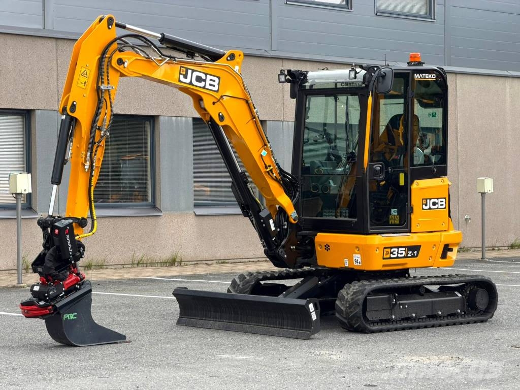 JCB 35 Z-1 / Rototilt + kahvat / Ilmastointi / LED / Minikoparki
