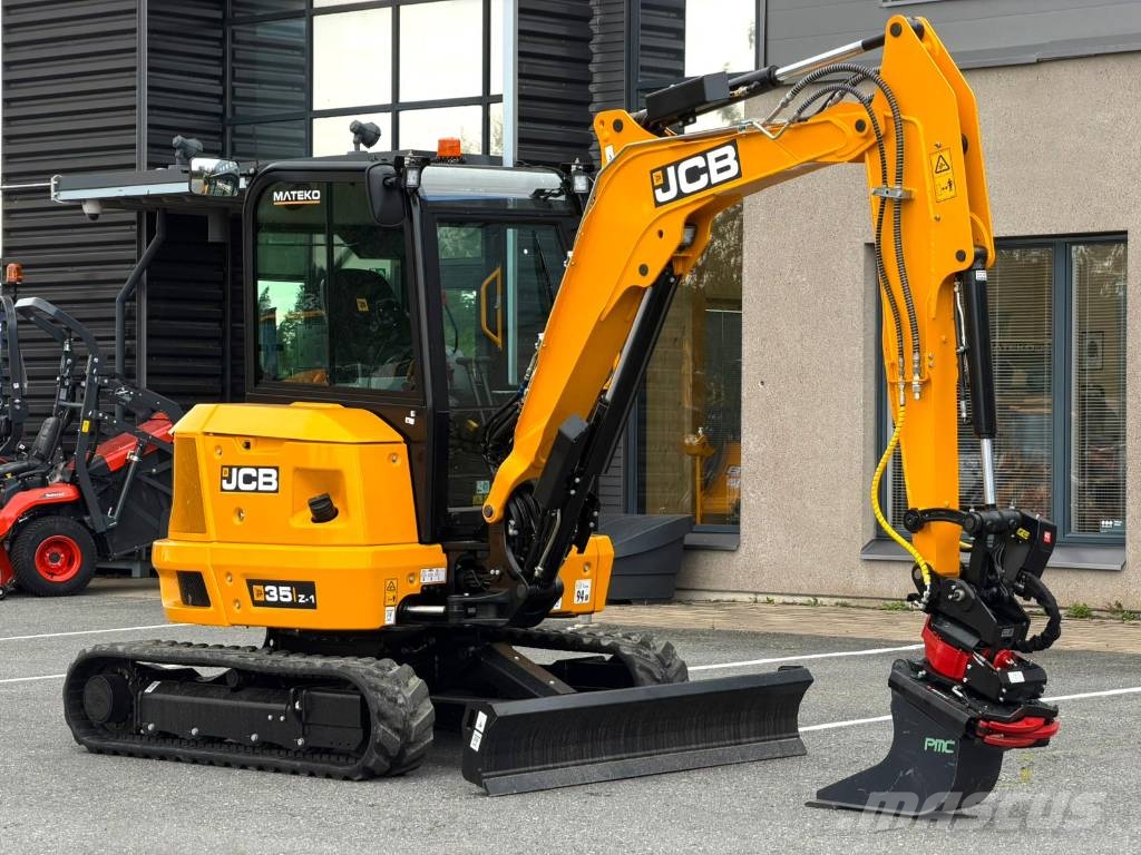 JCB 35 Z-1 / Rototilt + kahvat / Ilmastointi / LED / Minikoparki