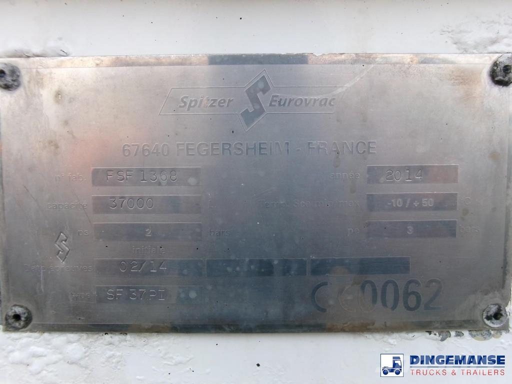 Spitzer Powder tank alu 37 m3 / 1 comp Напівпричепи-автоцистерни