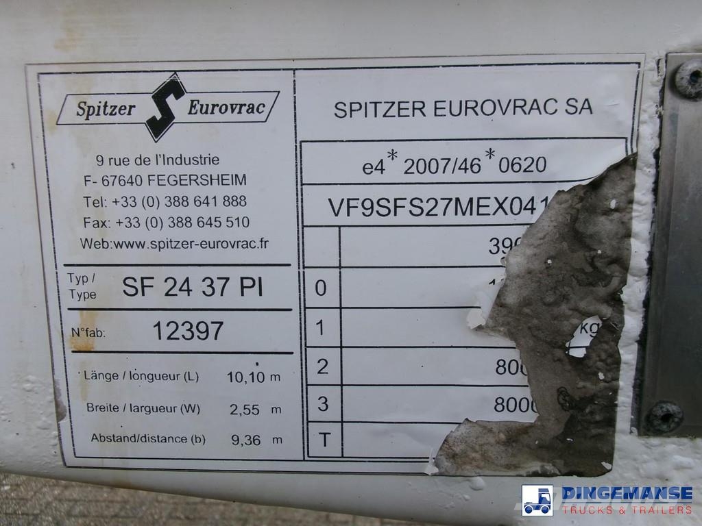 Spitzer Powder tank alu 37 m3 / 1 comp Напівпричепи-автоцистерни