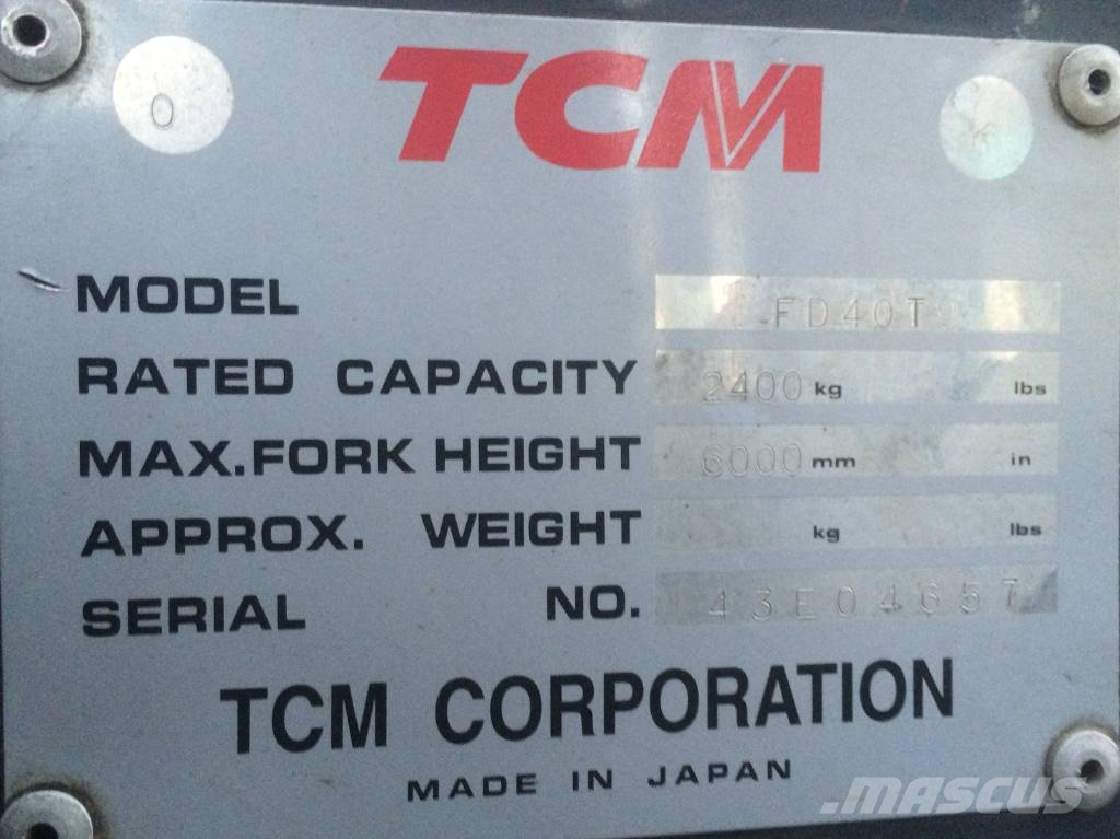 TCM FD40T-9 V-2701 OB 柴油卡車
