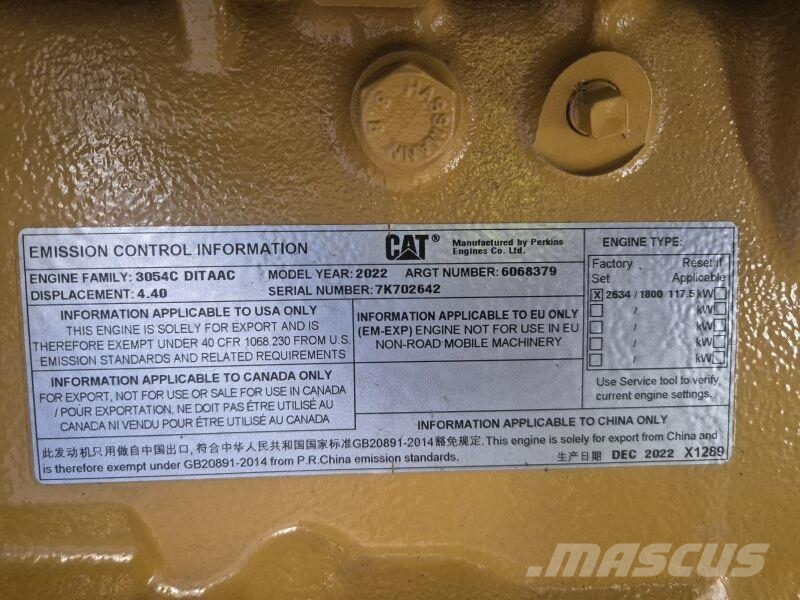 CAT 3054C DITAAC Motorlar