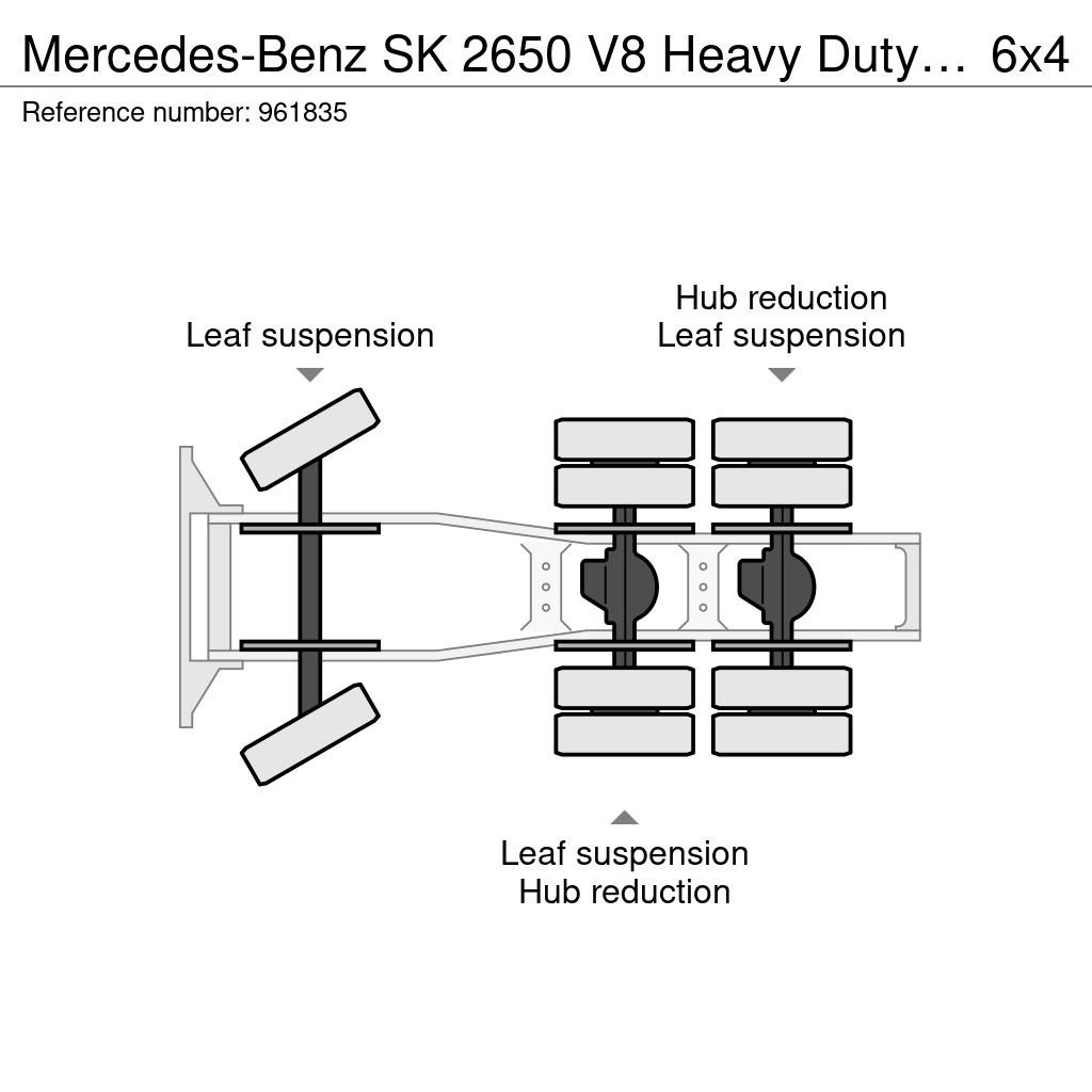 Mercedes-Benz SK 2650 V8 Heavy Duty Tractor - 6x4 - Full Spring Vilcēji