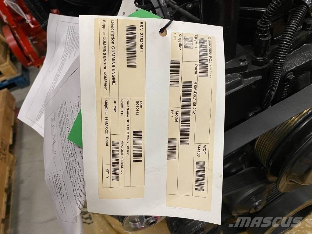 Cummins Cummins QSB6.7 Motores agrícolas