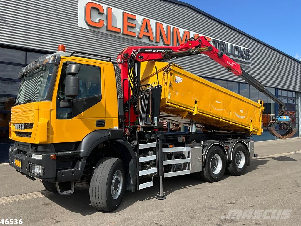 Iveco Trakker AD380T41W 6x6 Palfinger 15 Tonmeter Z-kraa Bañeras basculantes usadas