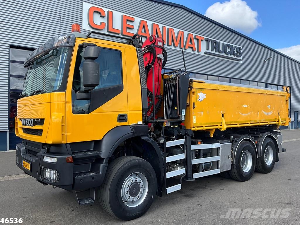 Iveco Trakker AD380T41W 6x6 Palfinger 15 Tonmeter Z-kraa Bañeras basculantes usadas