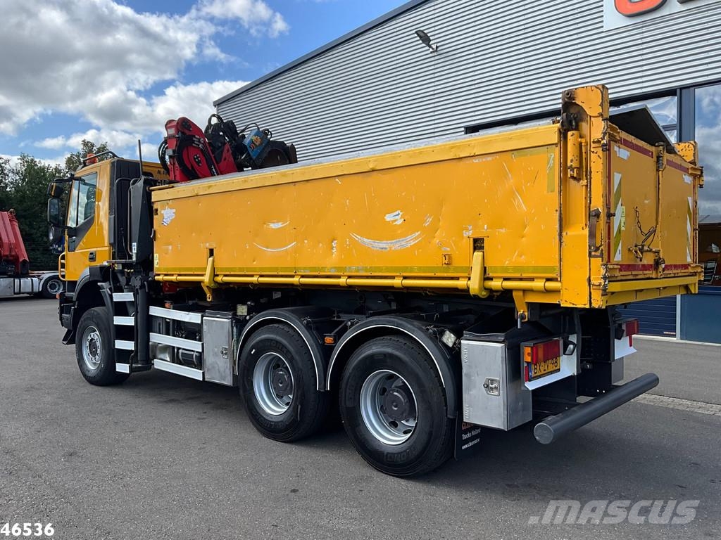 Iveco Trakker AD380T41W 6x6 Palfinger 15 Tonmeter Z-kraa Bañeras basculantes usadas