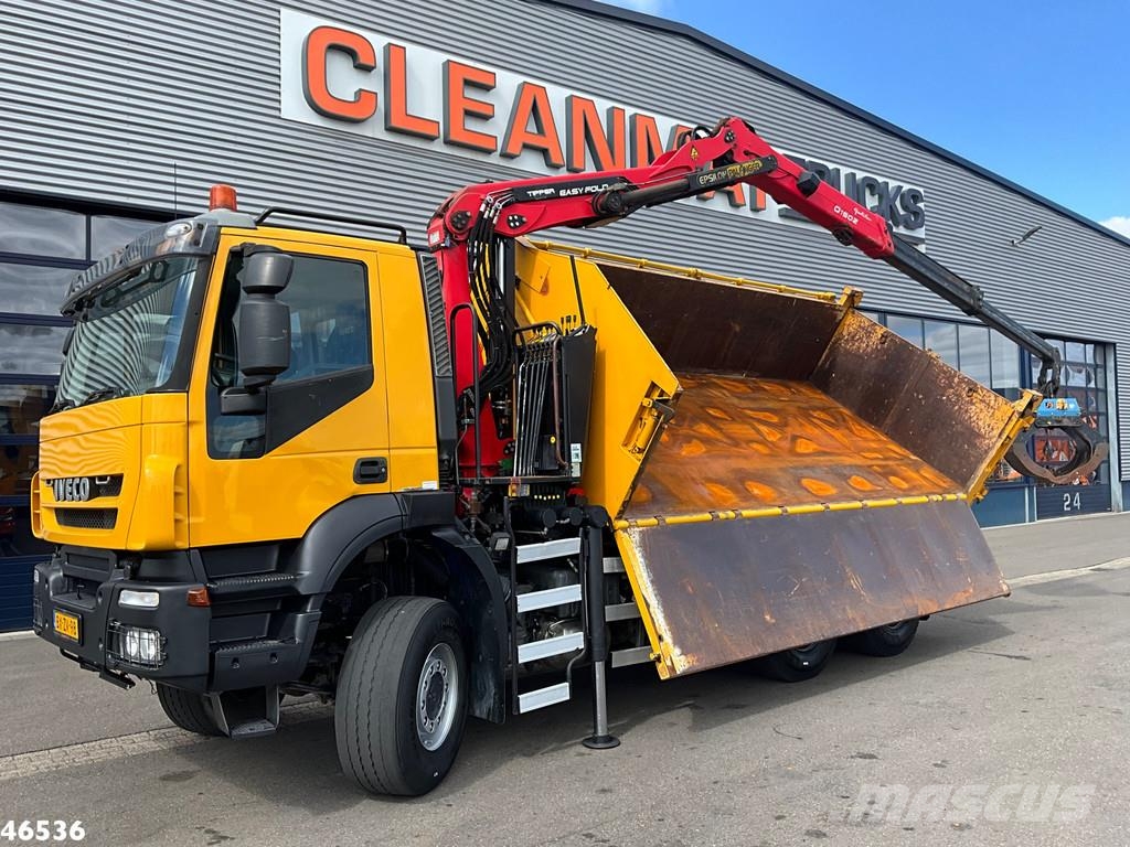Iveco Trakker AD380T41W 6x6 Palfinger 15 Tonmeter Z-kraa Bañeras basculantes usadas