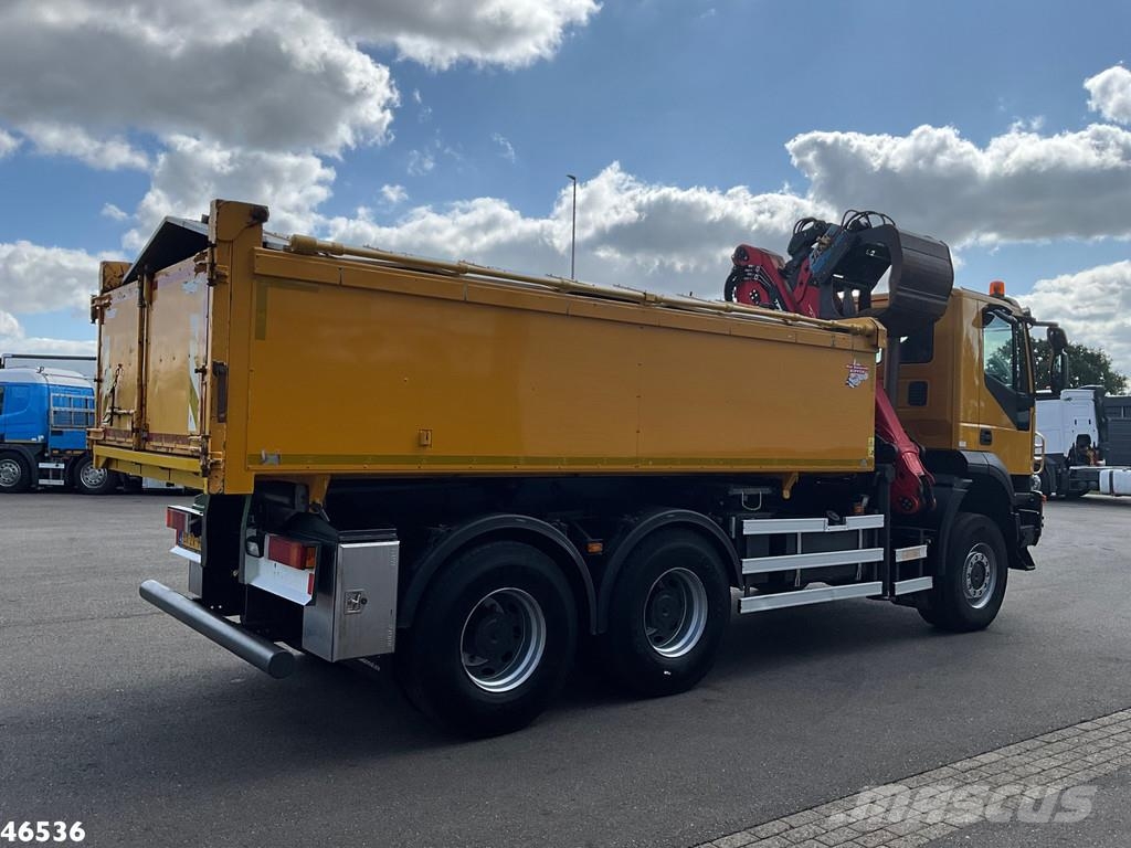 Iveco Trakker AD380T41W 6x6 Palfinger 15 Tonmeter Z-kraa Bañeras basculantes usadas