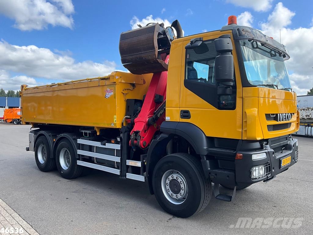 Iveco Trakker AD380T41W 6x6 Palfinger 15 Tonmeter Z-kraa Bañeras basculantes usadas