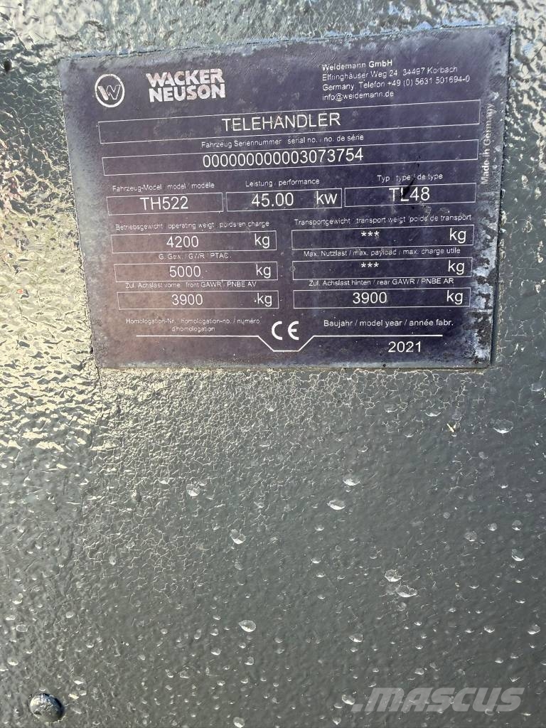 Wacker Neuson TH 522 Teleskopiskie manipulatori