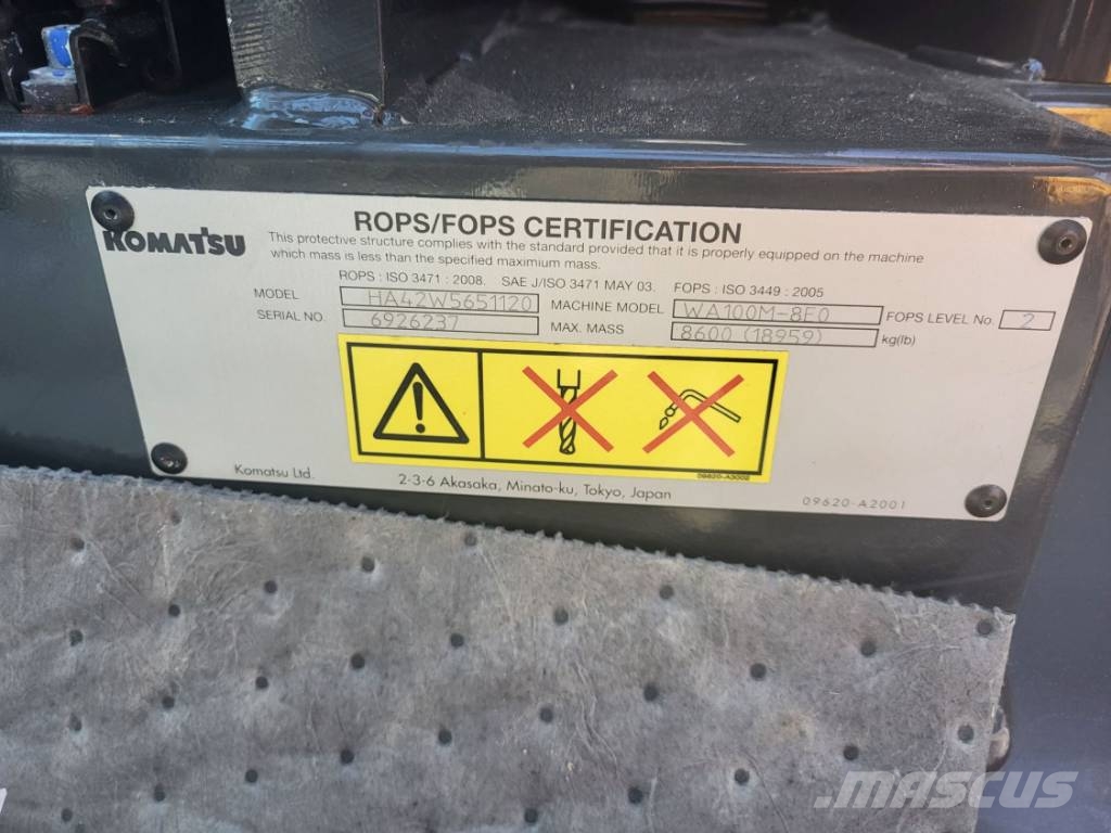 Komatsu WA100M-8 Utovarivači na kotačima