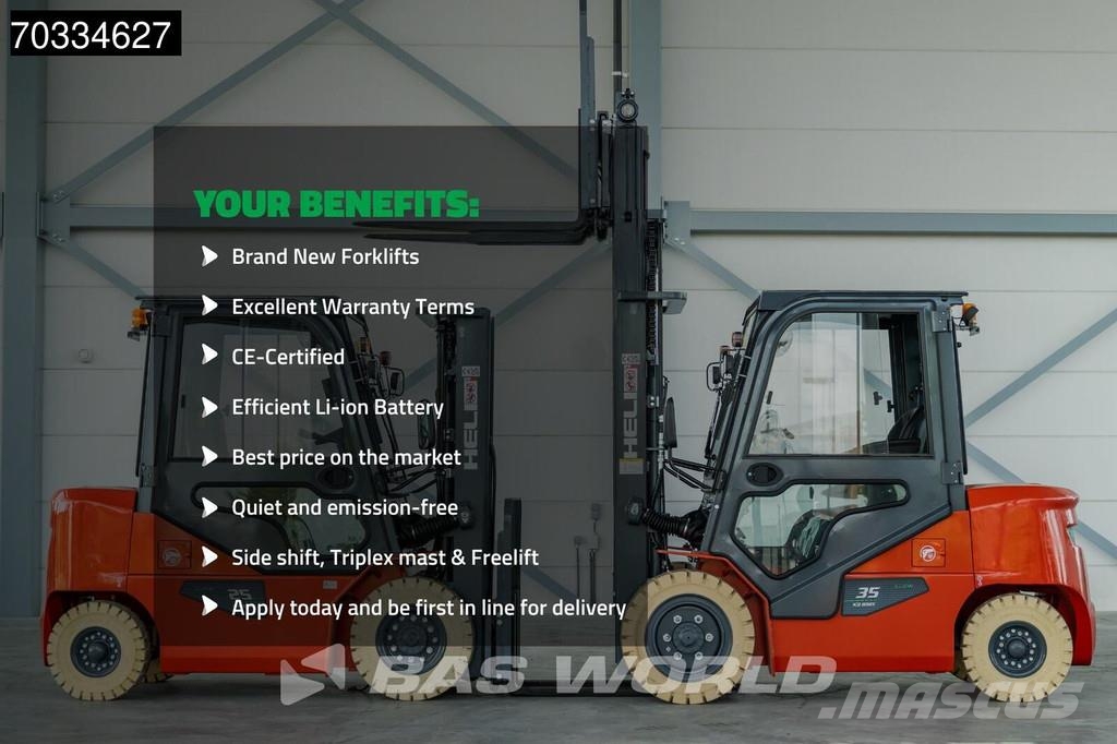 Heli CPD35 K3 FACTORY WARRANTY – LITHIUM-ION BATTERY - Elektrische heftrucks