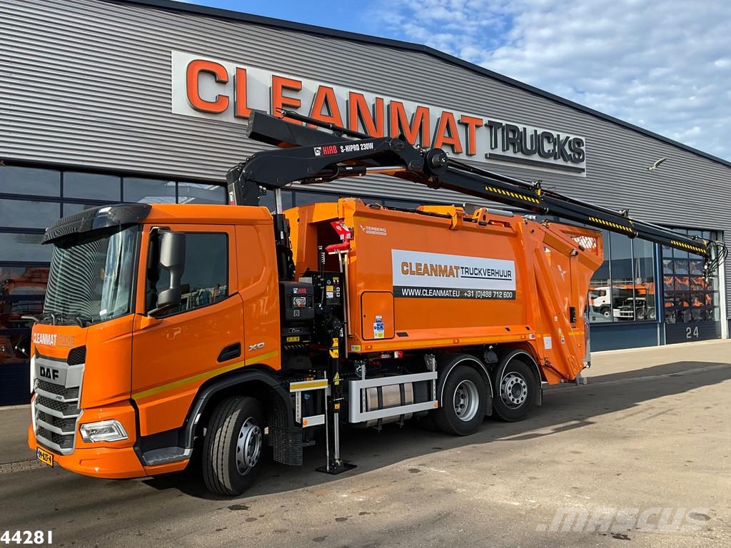 DAF FAN XD 340 Euro 6 Hiab 23 Tonmeter laadkraan Camiones de basura