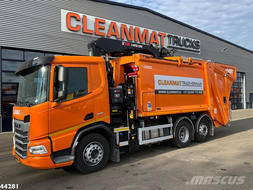 DAF FAN XD 340 Euro 6 Hiab 23 Tonmeter laadkraan Camiones de basura
