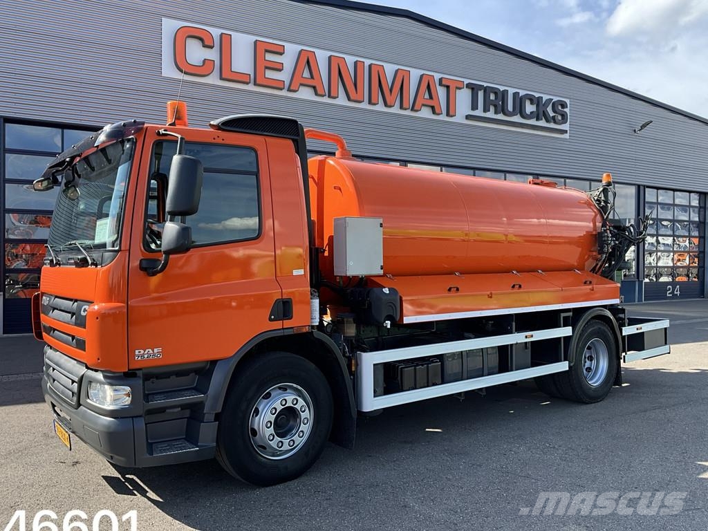 DAF FA 75 CF 250 Hogedruk spoelwagen Just 73.977 km! Kombi / koparki ssące