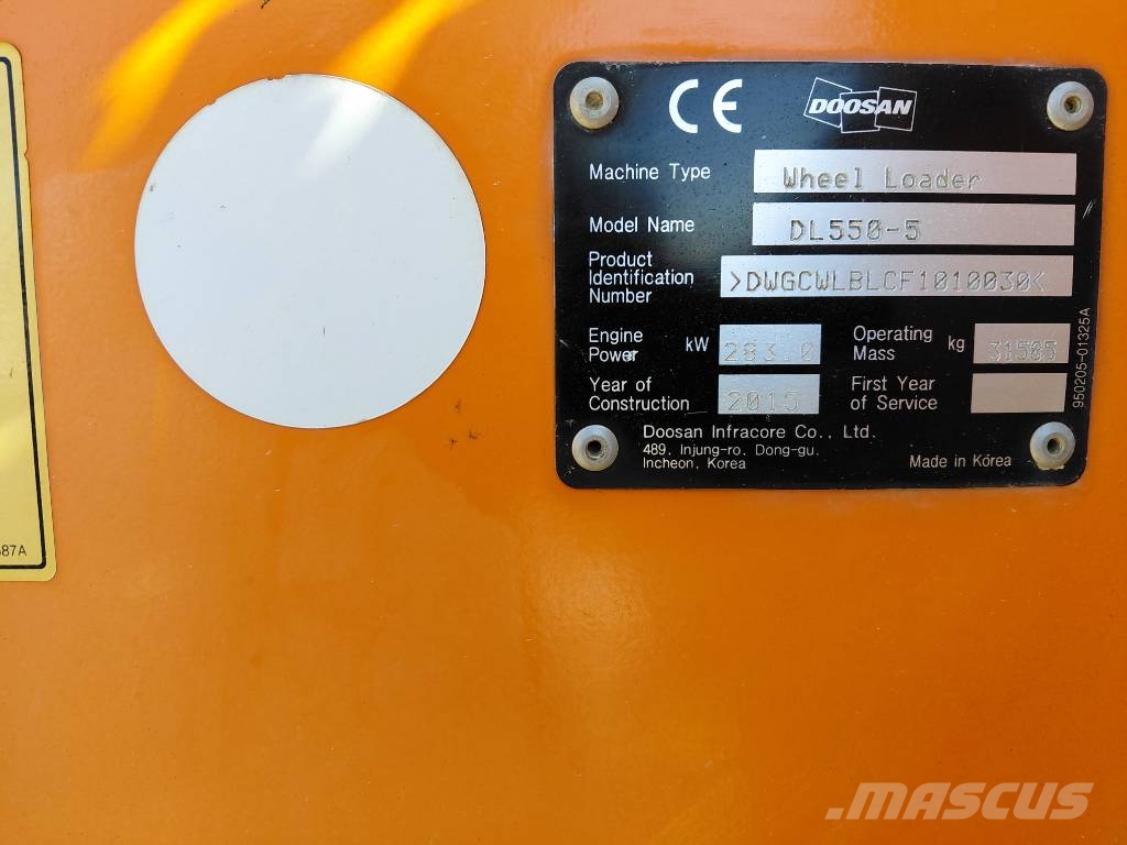 Doosan DL 550-5 Ładowarki kołowe