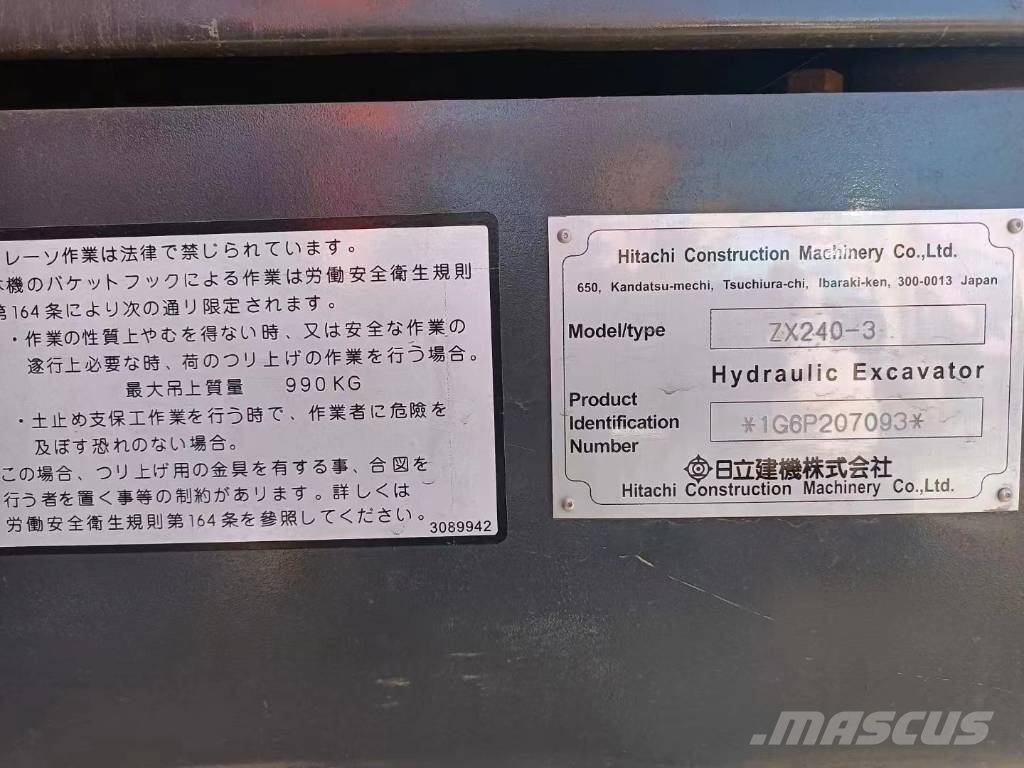 Hitachi ZX 240-3 Telakaivukoneet