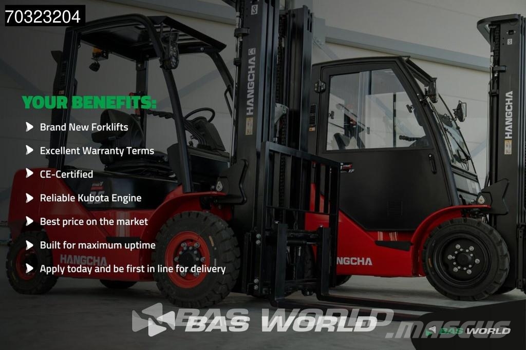Hangcha CPCD30 FACTORY WARRANTY – KUBOTA ENGINE - CE شاحنات الديزل