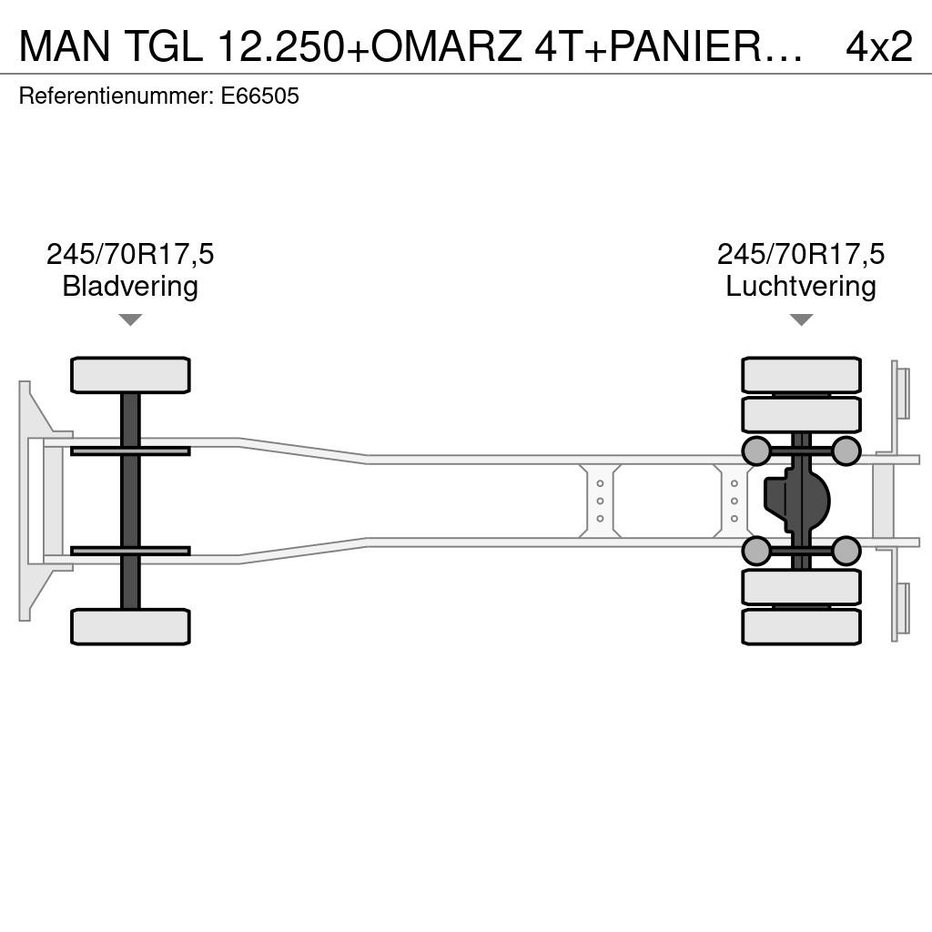 MAN TGL 12.250+OMARZ 4T+PANIER AR 3.5T Recovery vozila