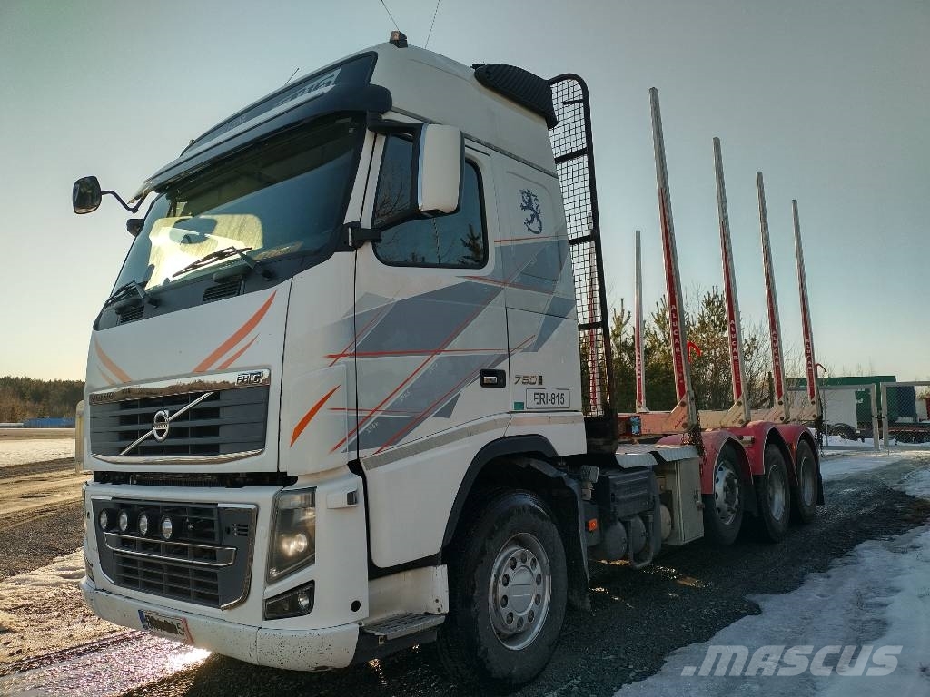 Volvo FH750 puuvarustus, napaperät,trippeli Miškovežių vilkikai