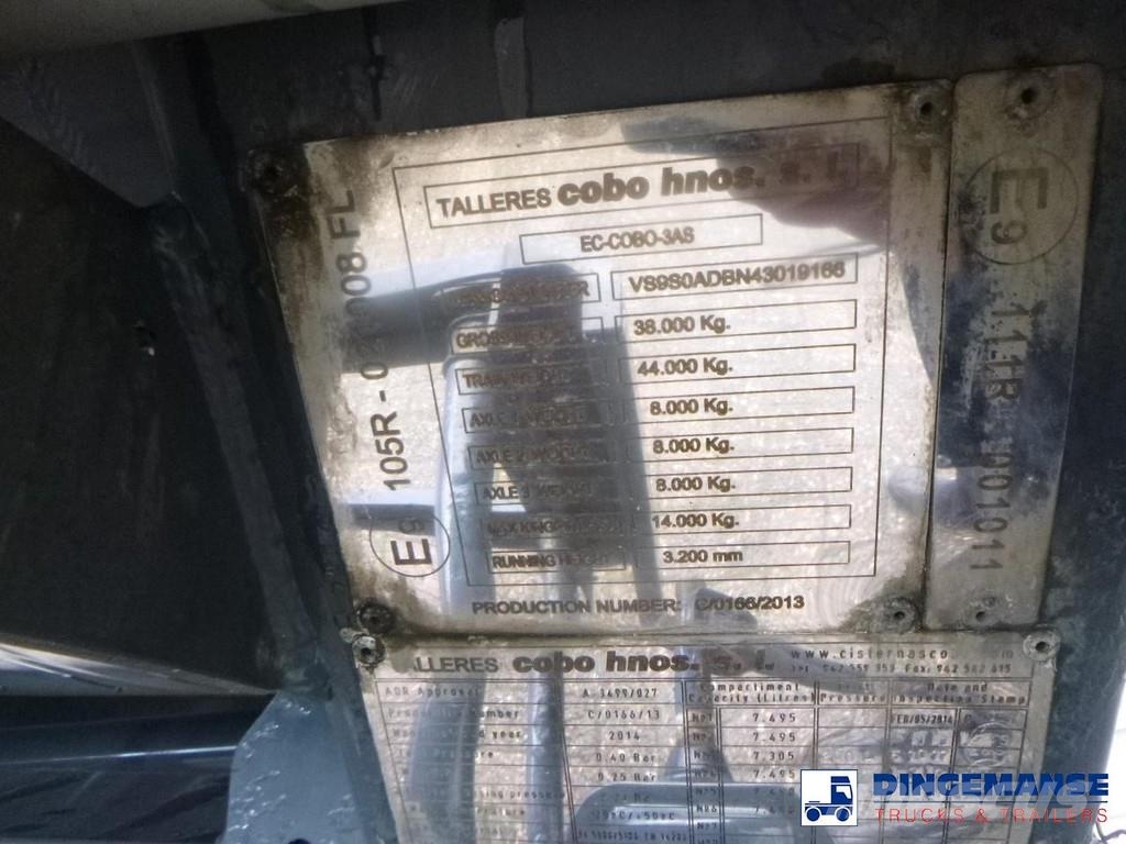 Cobo Fuel tank alu 44.7 m3 / 6 comp Tanker yari çekiciler