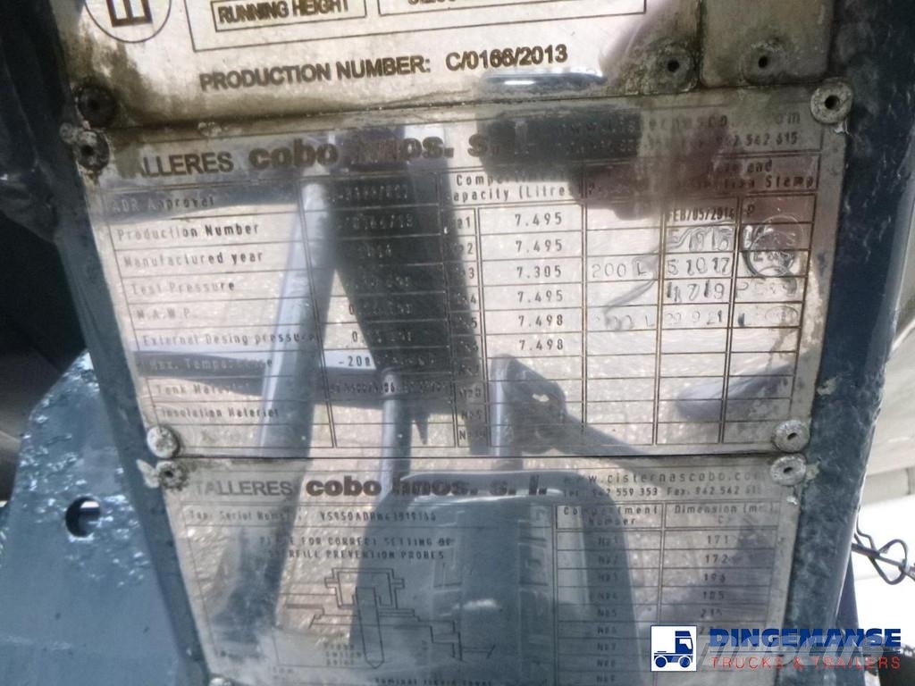 Cobo Fuel tank alu 44.7 m3 / 6 comp Tanker yari çekiciler