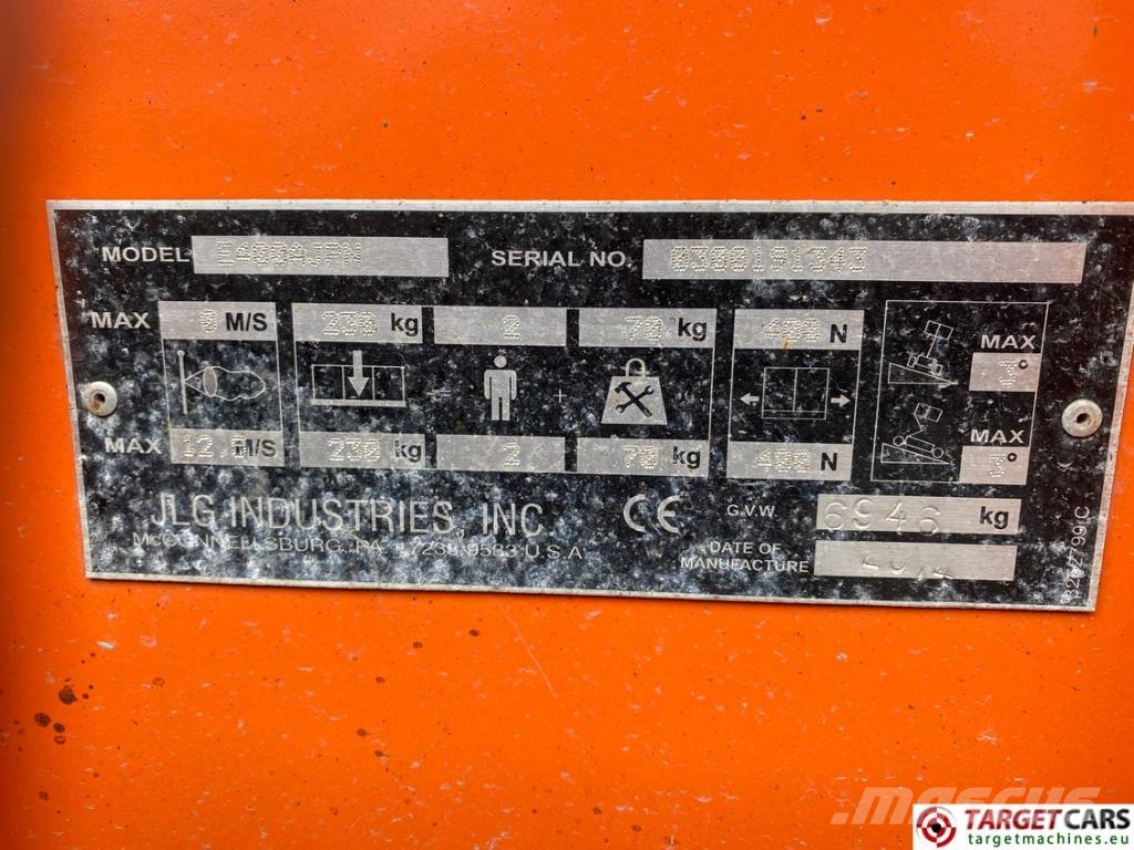 JLG E400AJPN Jib Plus Articulated Boom WorkLift 1419cm Zelfrijdende knikarm hoogwerker
