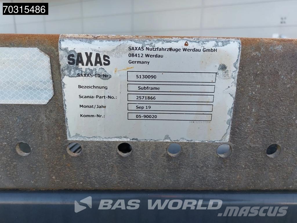 Scania P500 P 6X2 Full Air Zepro 2500kg Ladebordwand Lift شاحنات قابلة للفك