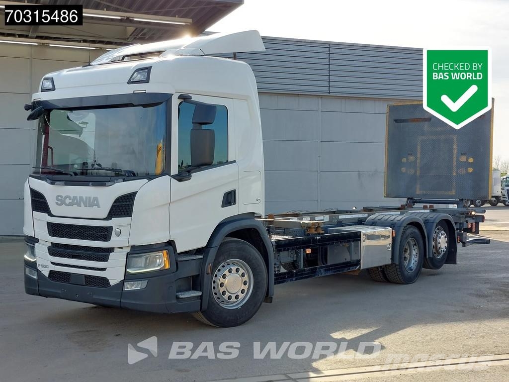 Scania P500 P 6X2 Full Air Zepro 2500kg Ladebordwand Lift شاحنات قابلة للفك