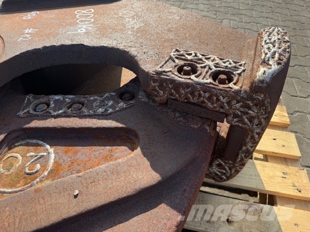 Verachtert replaceable scrap shear jaws Cortadoras