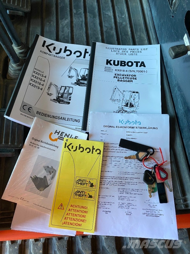 Kubota KX 018-4 Mini kotrók < 7t