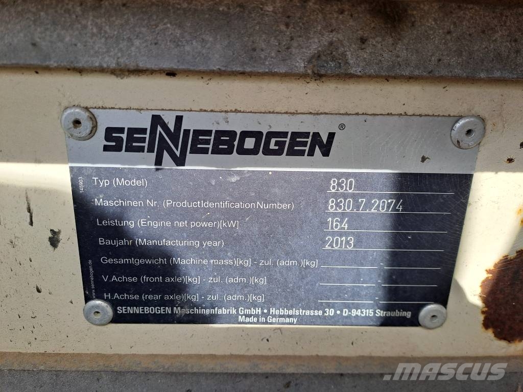 Sennebogen 830E K17 (only upperstructure with damaged cabin) Bagri za prekladanje primarnih/sekundarnih surovin