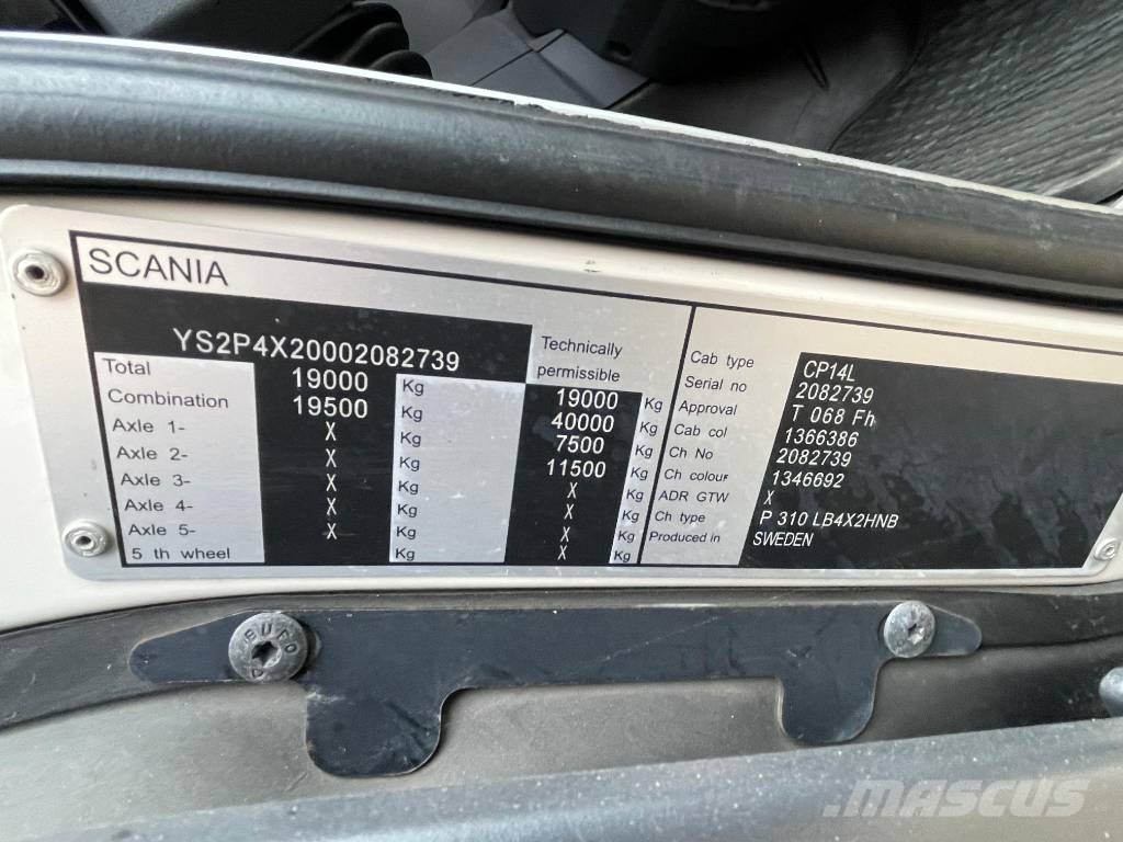 Scania P 310 CNG + NTM 14,2 m3 Kamioni za otpad