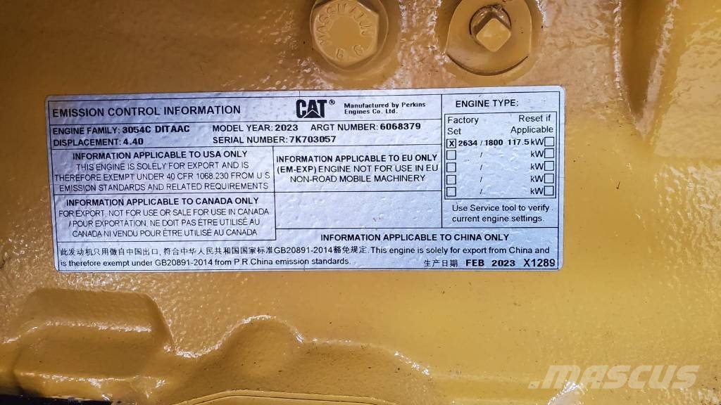 CAT C7.1 Emergency Marine Generator 165Kw x2 디젤 발전기