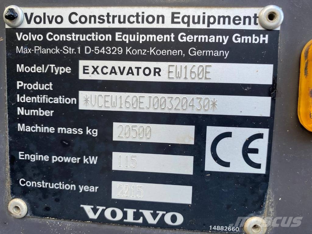Volvo EW 160 E 2 ŽLICI Bageri točkaši