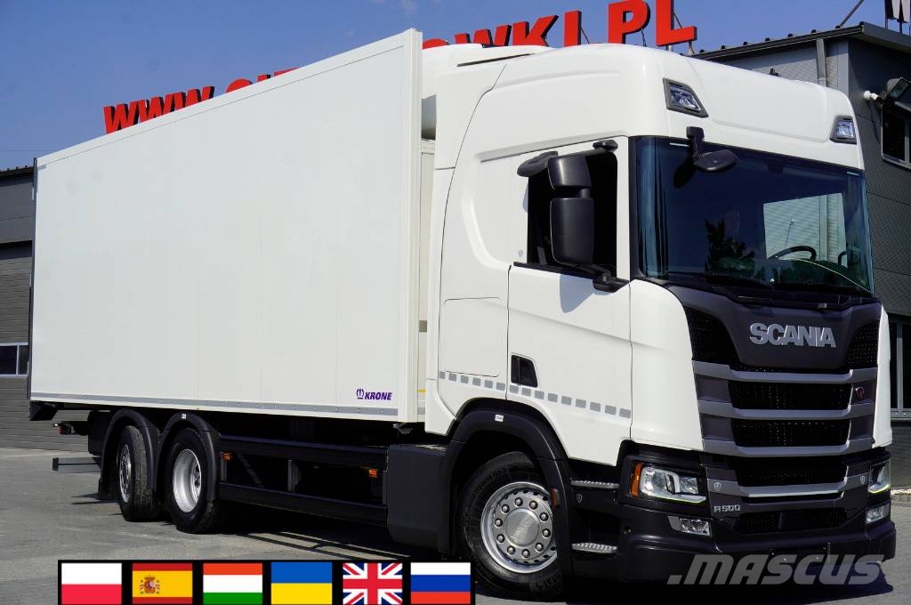 Scania R500 / KRONE 19 EPAL refrigerator / Doppelstock / شاحنات بدرجة حرارة قابلة للضبط