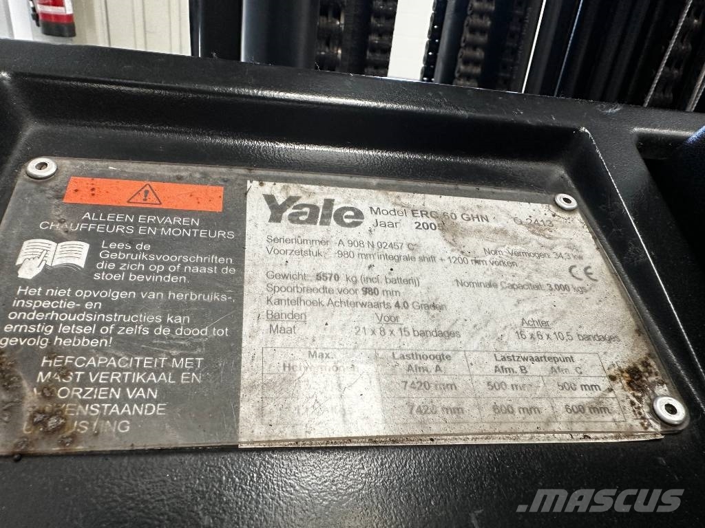 Yale ERC060 Ηλεκτρικά περονοφόρα ανυψωτικά κλαρκ