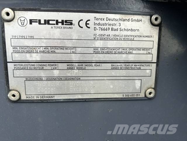 Fuchs MHL 320F Wheeled excavators