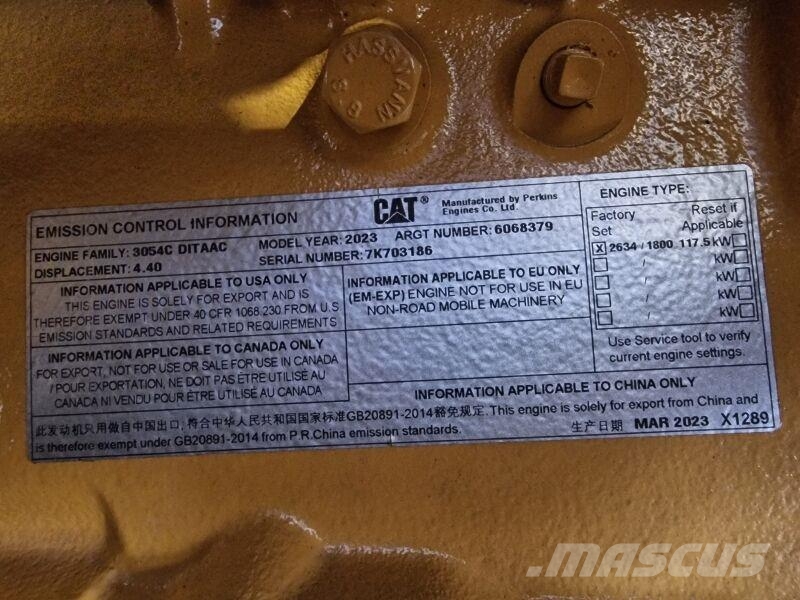 CAT 3054C DITAAC Motorlar