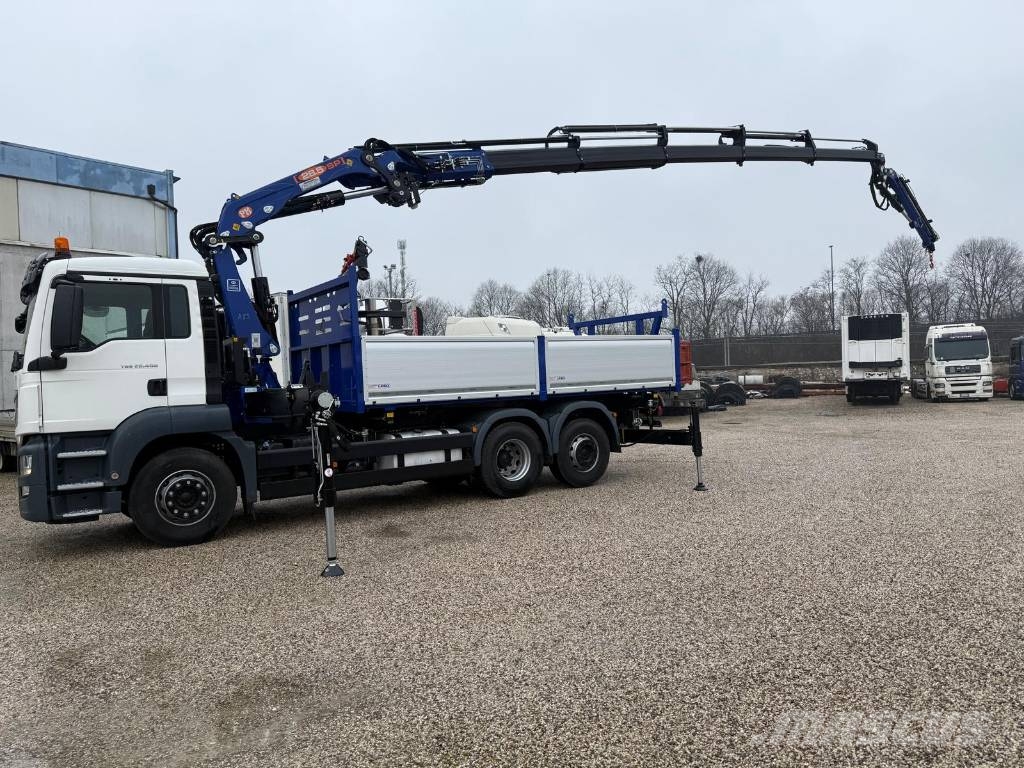 MAN TGS 26.400 allestito con gru PM 28525 SP J614.20 Smagās mašīnas ar celtni