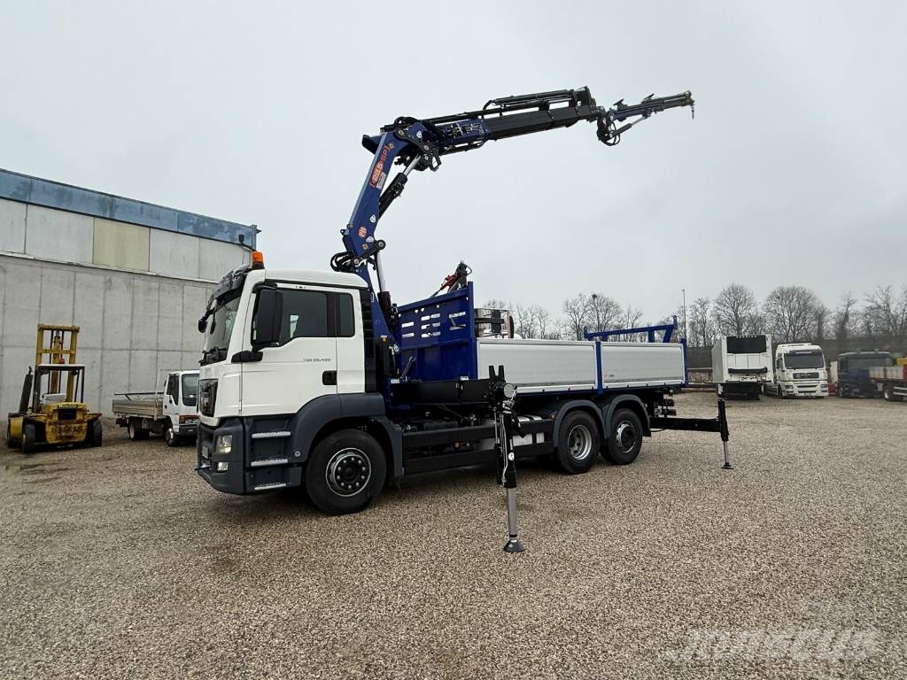 MAN TGS 26.400 allestito con gru PM 28525 SP J614.20 Smagās mašīnas ar celtni
