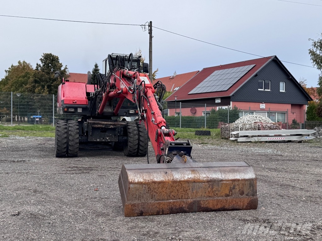 O&K MH 3.5 Mobilbagger Verstellausleger 3 Löffel MS08 Pelle sur pneus