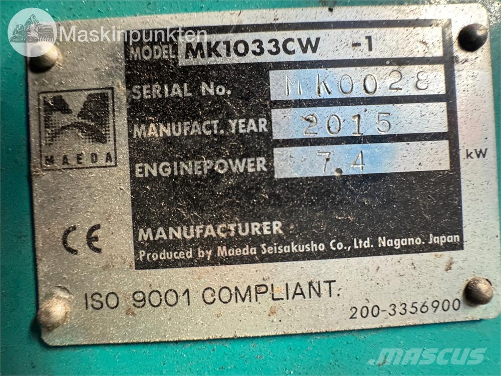Maeda 1033 CW-1 Minikraanad