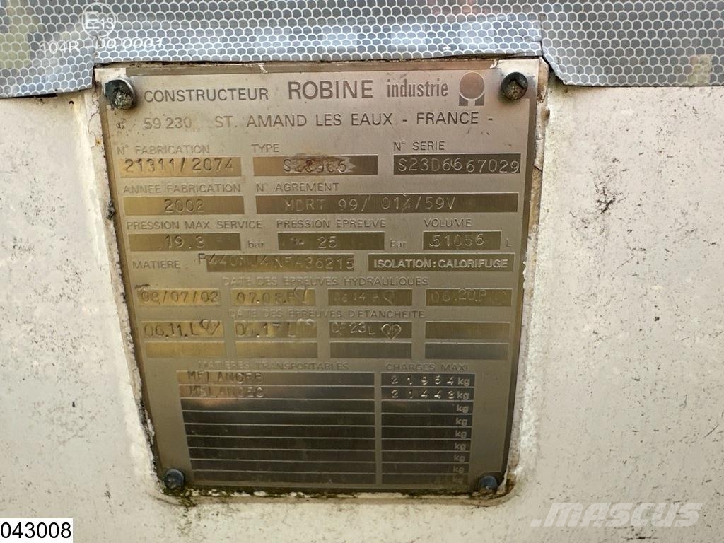 Robine Gas 51056L Liter, LPG GPL gas tank, Gaz, 1 Compart نصف مقطورات مقطورة 