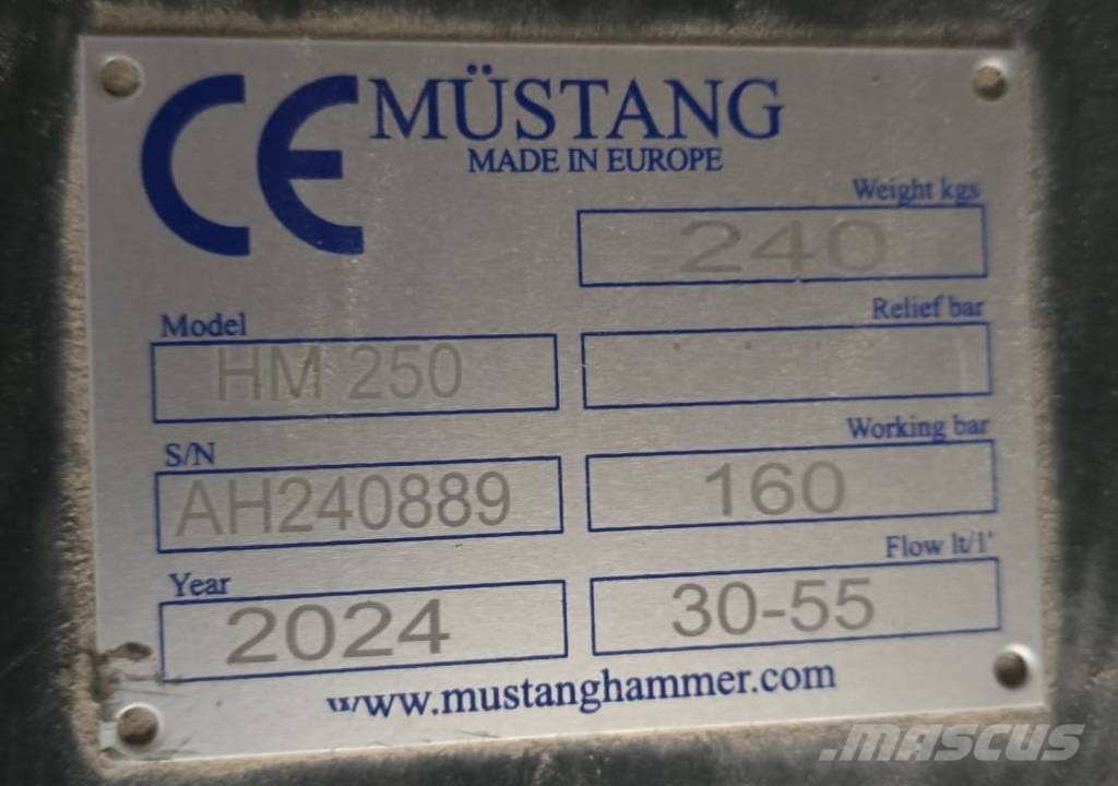 Mustang HM250 Σφυριά / Σπαστήρες
