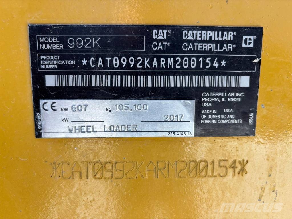 CAT 992 K (full service history available) Radlader