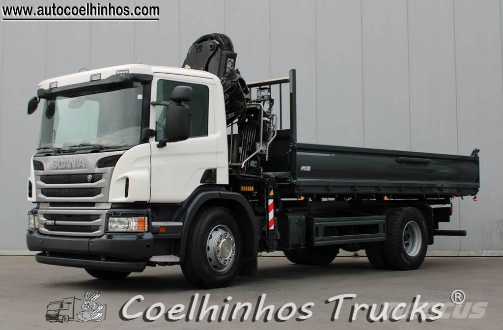 Scania P 280 + Hiab 122 XS Kiperi kamioni