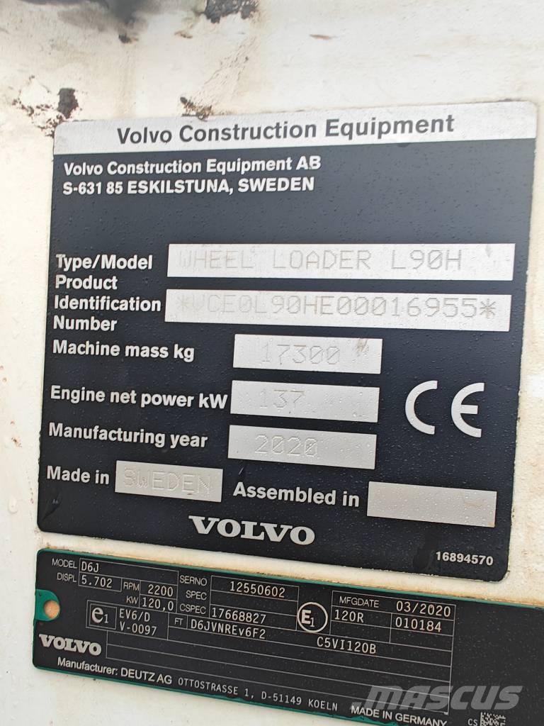 Volvo L 90 H Incarcator pe pneuri